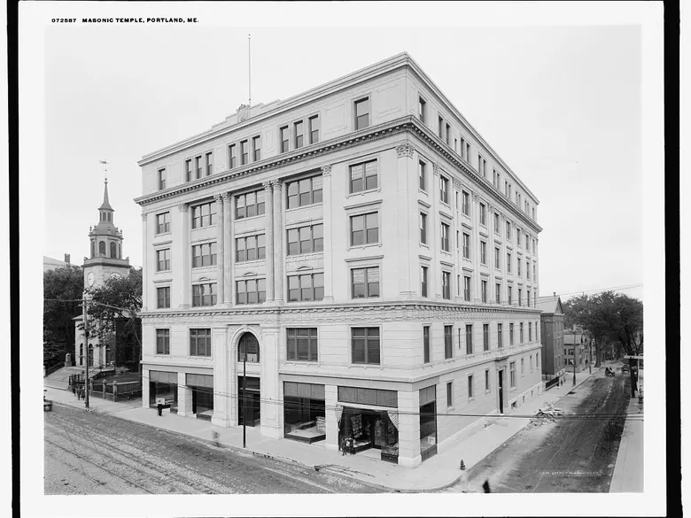 Masonic Temple in Portland, Maine, between 1910 and 1920