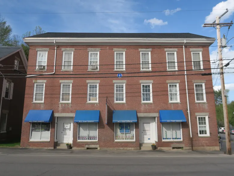 Masonic hall in West Buxton, Maine, in 2019